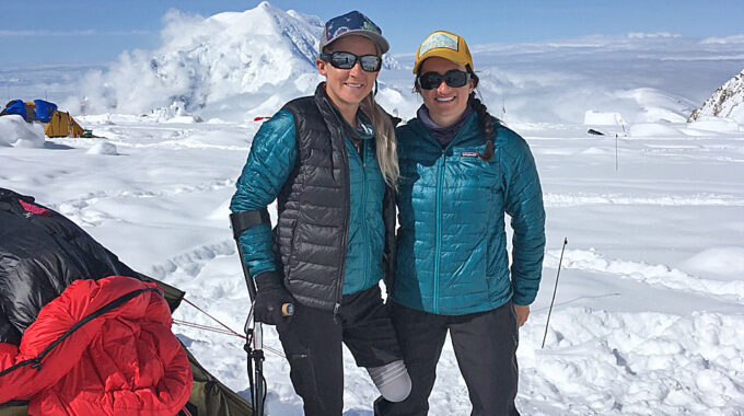 Kirstie And Katelyn At 14,200 Ft